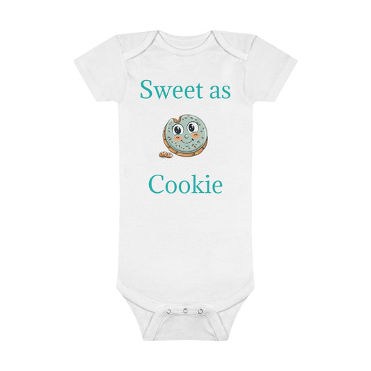 "Sweet as Cookie" Onesie® Organic Baby Bodysuit